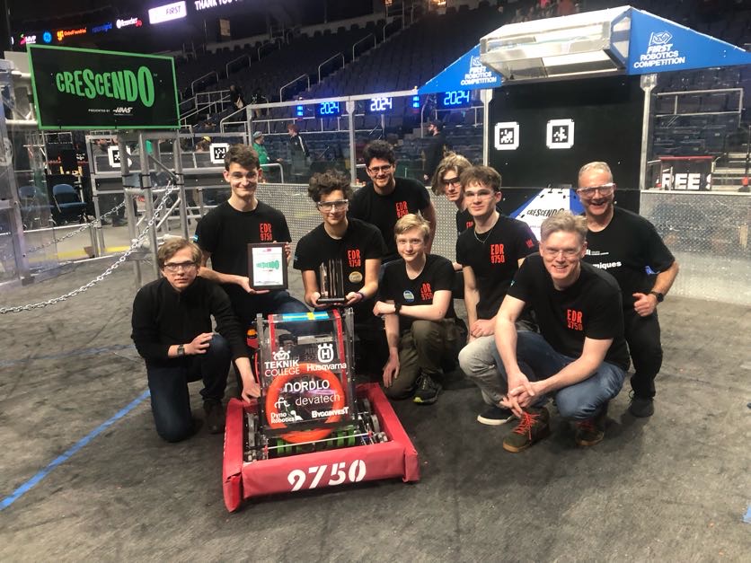 ED Robotics-laget firar Rookie All-Star Award i Albany